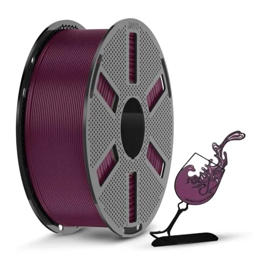 JAYO JAYO PLA 3D Printer Filament, 1.1kg Reusable Spool, Burgundy
