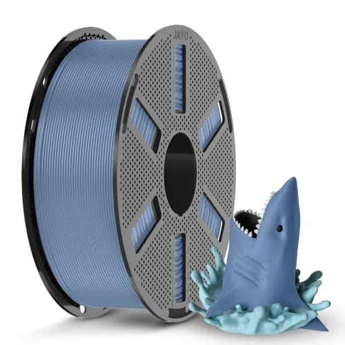 JAYO JAYO PLA 3D Printer Filament, 1.1kg Reusable Spool, Gray Blue