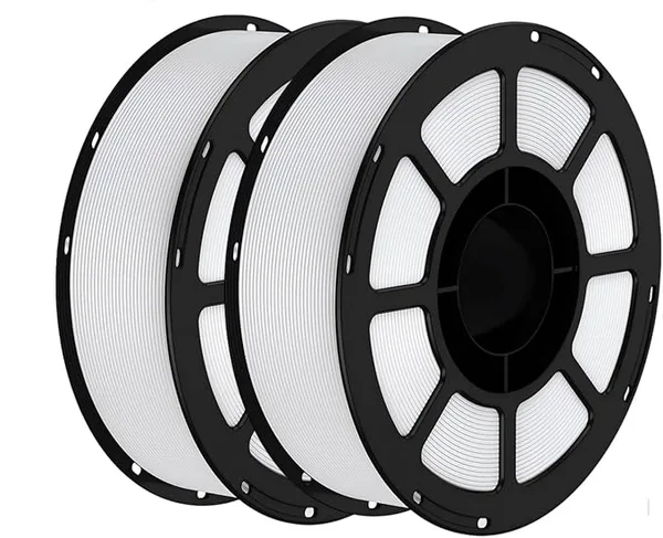 Keleidi PETG 3D Printer Filament, Neatly Wound Durable PETG 2KG Spool (4.4lbs), Strong Toughness Filament, Dimensional Accuracy +/-, Fit Most FDM Printers (2KG White)
