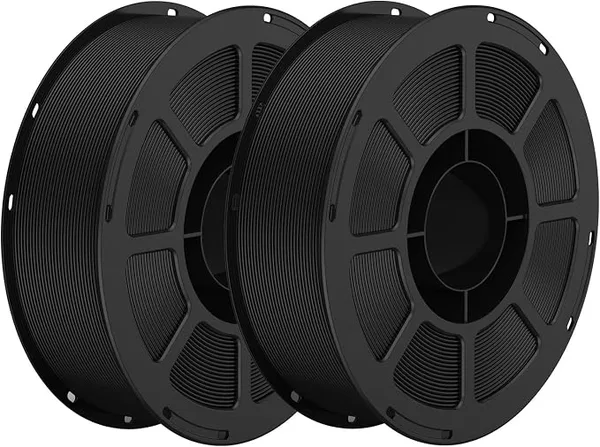 Keleidi PETG 3D Printer Filament, Neatly Wound Durable PETG 2KG Spool (4.4lbs), Strong Toughness Filament, Dimensional Accuracy +/-, Fit Most FDM Printers (2KG Black)