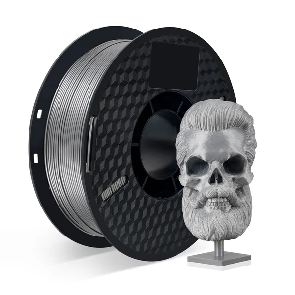 Kingroon 【2KG Pack】Silver PETG 1kg 3D Printer Filament