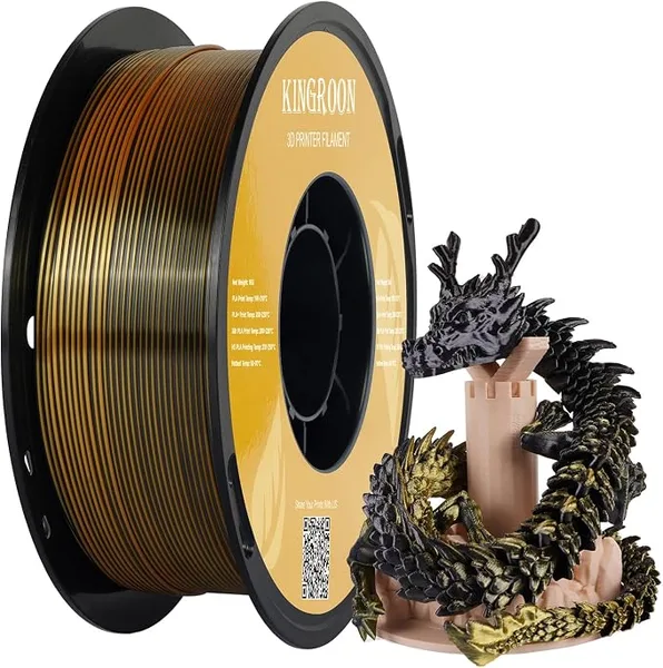 Kingroon PLA Silk Black Gold