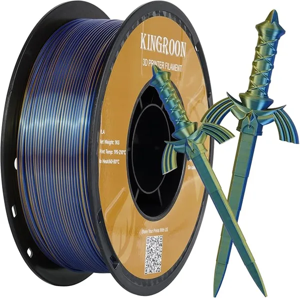 Kingroon PLA Silk Blue Gold
