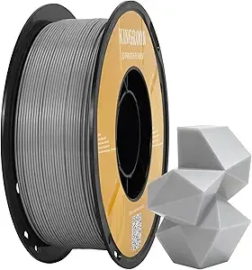 Kingroon Kingroon High Speed PETG 3D Printer Filament, 3D Printer Rapid Filament for 30-/s Hyper Printing Filament, Dimensional Accuracy +/-, 1kg Plastic Spool(2.2lbs) (Gray)