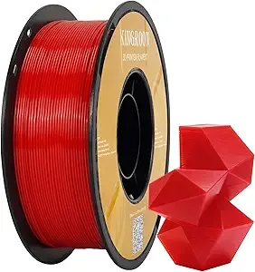 Kingroon Kingroon High Speed PETG 3D Printer Filament, 3D Printer Rapid Filament for 30-/s Hyper Printing Filament, Dimensional Accuracy +/-, 1kg Plastic Spool(2.2lbs) (Red)