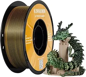 Kingroon PLA Silk Black Green Gold