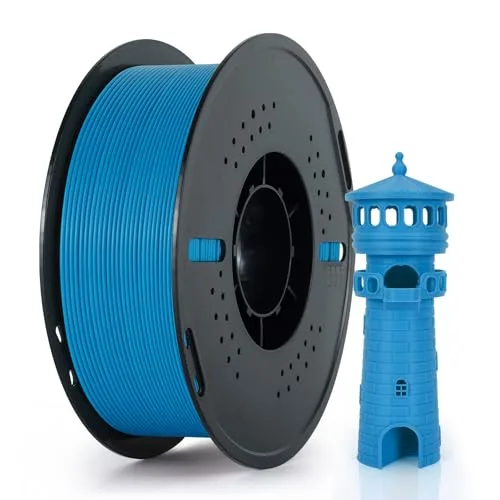 Kingroon Kingroon Blue PLA Filament 1kg，Easy to Print & Helps Reduce Clogging, High Precision ± for Most FDM Printers，Light Blue