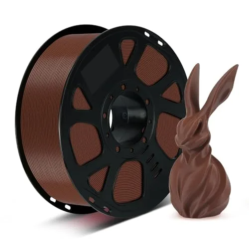 Kingroon Kingroon Brown PLA Filament ±, 2.2lbs – Rich Walnut Tone, No Clogging, Tangle-Free, Vacuum Sealed, Easy Printing for FDM 3D Printers，Dark Brown-Coffee