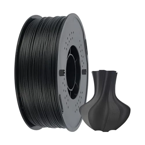 Kingroon Kingroon Carbon Fiber ABS Filament, High Strength & Heat Resistant for Functional Prototypes, Mechanical Parts - 1kg Spool, Black