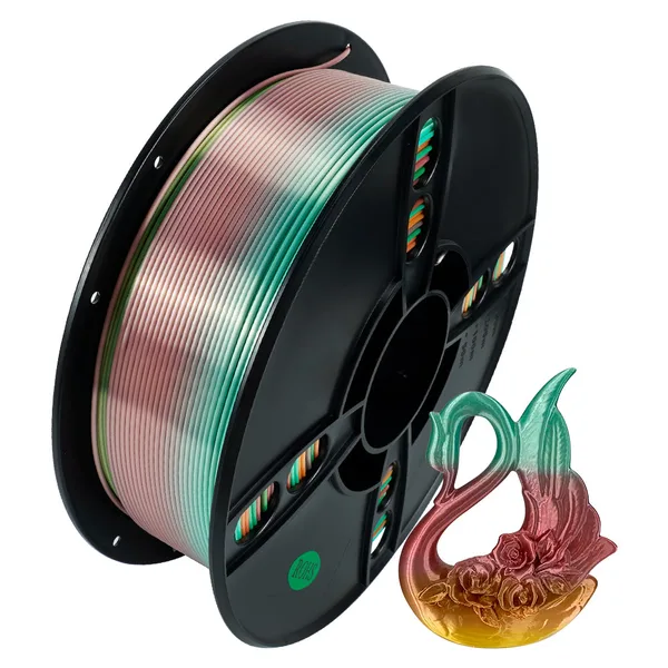 Kingroon 【2KG Pack】Macaroon Silk Rainbow PLA Filament 1kg for 3D Printing