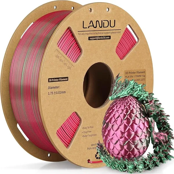 Landu PLA Silk Red Green