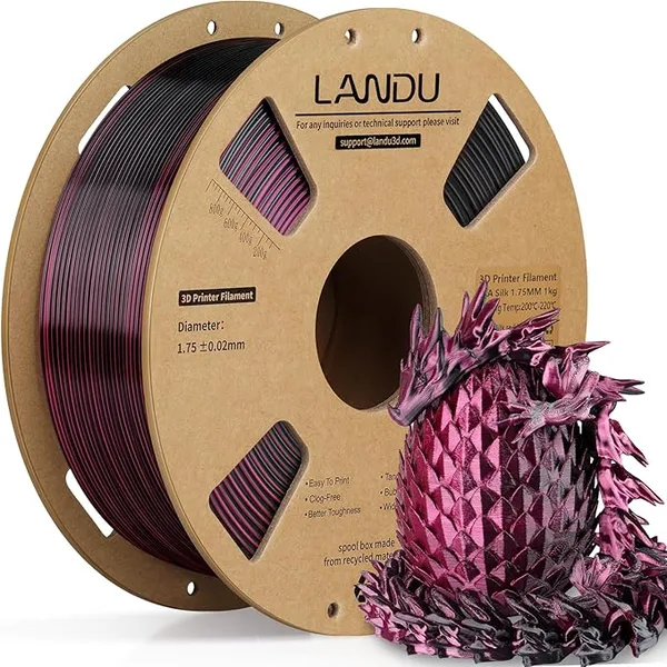 Landu PLA Silk Red Black