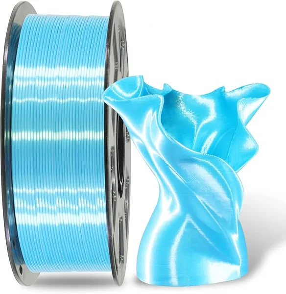 MIKA3D PLA Silk Acid Blue Peacock Bright Blue