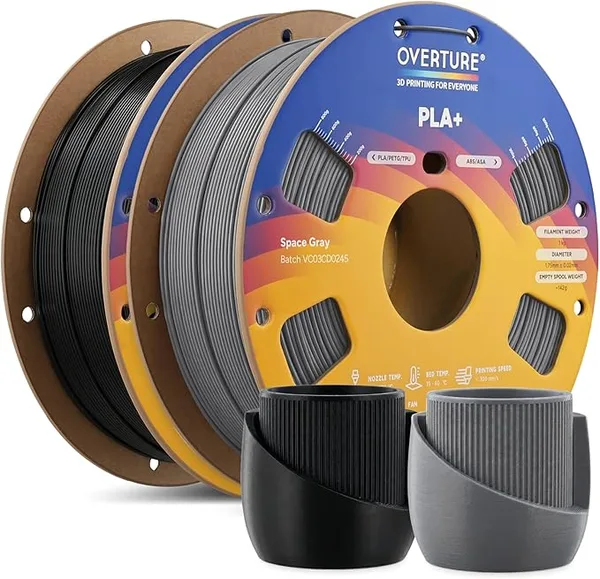 Overture OVERTURE 2KG Bundle High Speed PLA+ 3D Printer Filament