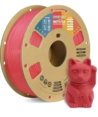 Overture PLA Matte Matte Pastel Red