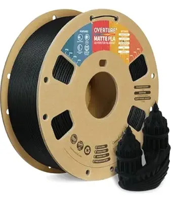 Overture PLA Matte Carbon Fiber Black