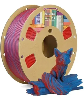 Overture PLA Matte Blue-Red