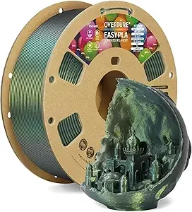 Overture PLA Shimmer Silver Green