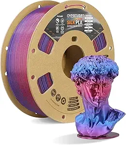 Overture PLA Silk Rainbow, Silk, Silver