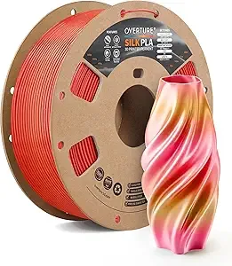 Overture PLA Silk Rainbow Golden Ember
