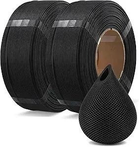 Overture OVERTURE 2 Pack 1kg High Speed Refill PLA Filament, Black*2