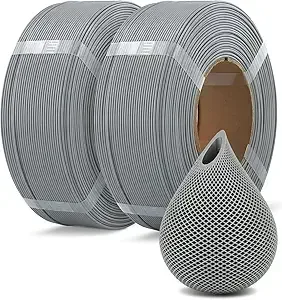 Overture OVERTURE 2 Pack 1kg High Speed Refill PLA Filament, Light Gray*2