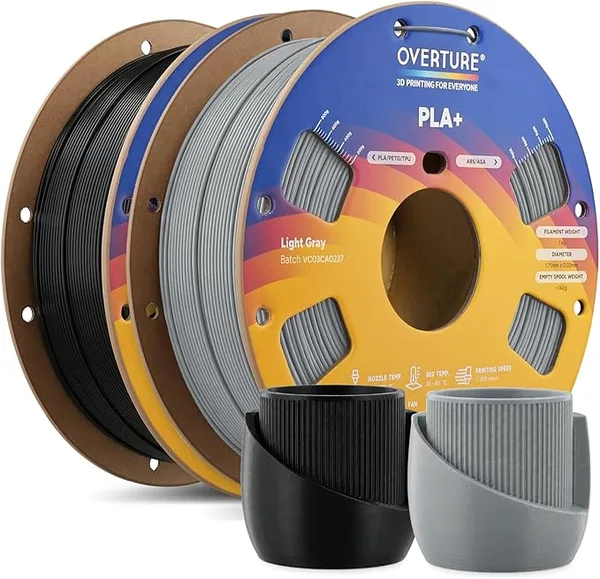 Overture OVERTURE 2KG Bundle High Speed PLA+ 3D Printer Filament