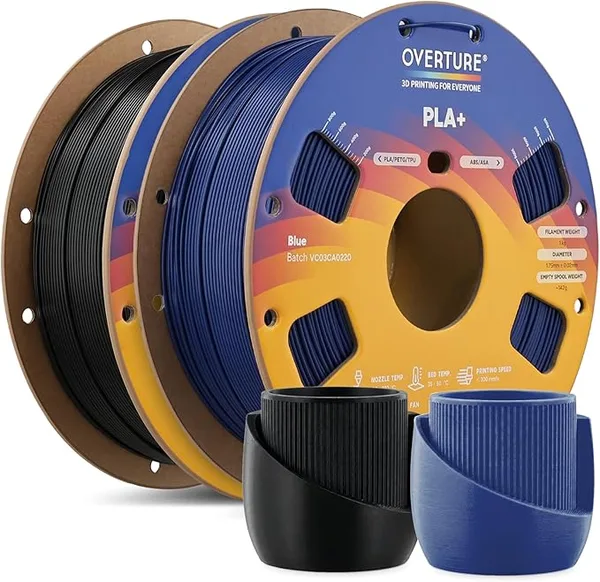 Overture OVERTURE 2KG Bundle High Speed PLA+ 3D Printer Filament