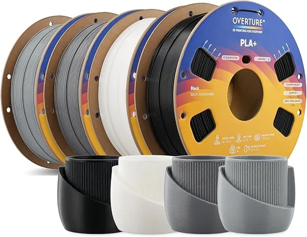 Overture OVERTURE 4KG Bundle High Speed PLA+ 3D Printer Filament
