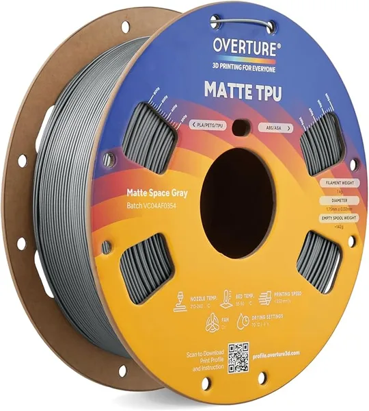 Overture TPU Matte Space Gray