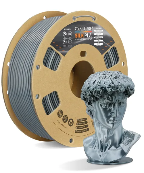 Overture PLA Silk Silver
