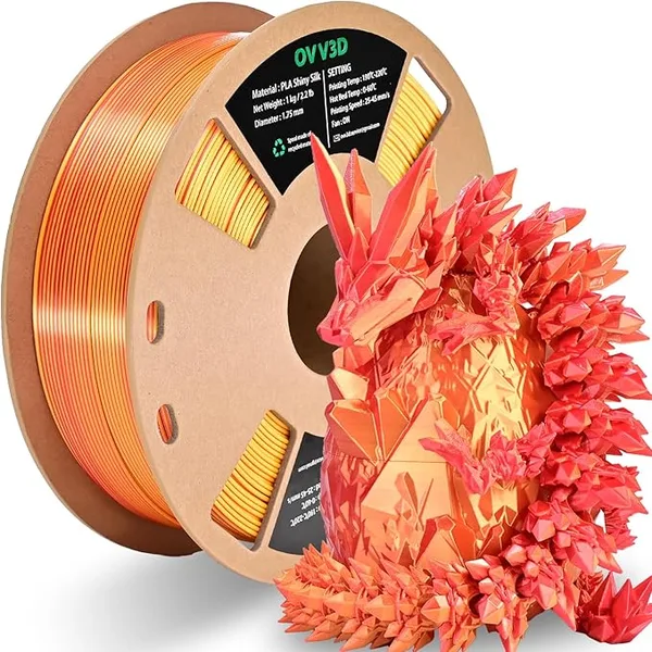 OVV3D PLA Silk Red Gold