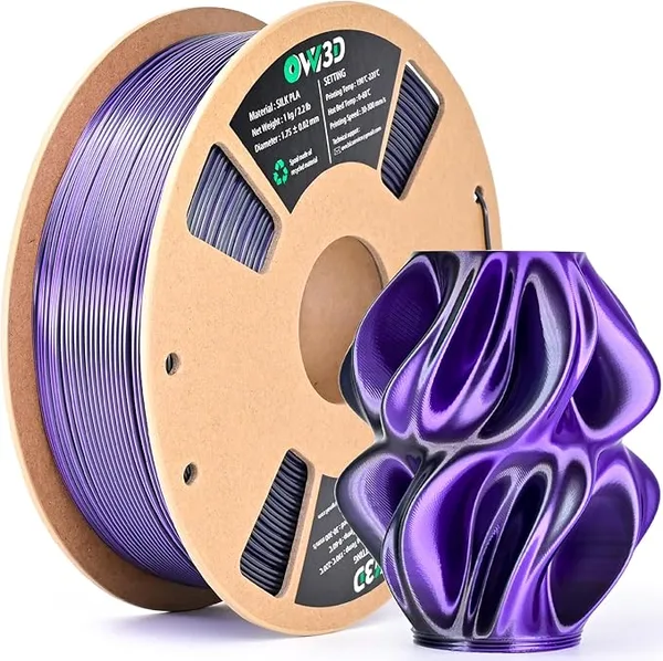 OVV3D PLA Silk Black Purple