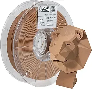 Phrozen SpiderMaker 3D Matte PLA Filament - Matte Finish with Incredible Vibrant Colors - Compatible with Bambulabs AMS - PLA, 700g, Dimensional Accuracy +/- (Clay)