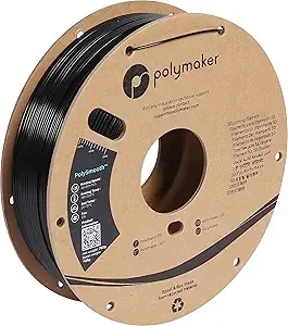 Polymaker Polymaker PolySmooth PVB Filament 0.75kg Black - Print Like PLA Filament, Easy Smoothable Post Process with IPA Alcohol