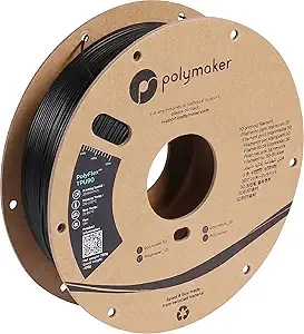 Polymaker Polymaker TPU Filament Black, 0.75kg Shore 90A Flexible 3D Printer Filament - PolyFlex TPU90 3D Printing TPU Filament 0.75kg Black Soft Flexible Filament