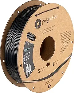 Polymaker Polymaker Nylon Filament 0.75kg Black CoPA, PolyMide CoPA Warp Free Nylon 3D Printer Filament, Strong & Tough & Heat Resistant
