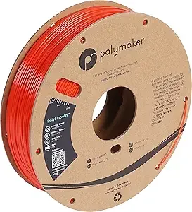 Polymaker Polymaker PolySmooth PVB Filament 0.75KG Coral Red, Smoothable