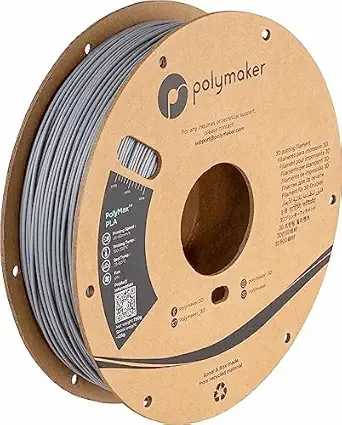 Polymaker Polymaker Polymax Tough PLA 3D Printer Filament 0.75kg Grey, PolyMax 3D Printing PLA Filament Grey, Tougher Than PLA+ 3D Filament, High Impact Strength for Functional Application