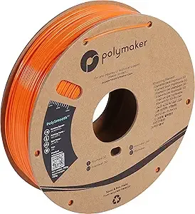 Polymaker Polymaker PolySmooth PVB Filament 0.75kg Orange - Print Like PLA Filament, Easy Smoothable Post Process with IPA Alcohol