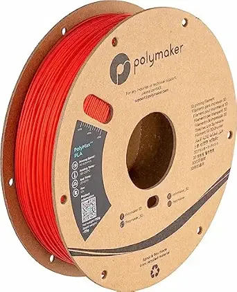 Polymaker Polymaker Polymax Tough PLA 3D Printer Filament 0.75kg Red, PolyMax 3D Printing PLA Filament Red, Tougher Than PLA+ 3D Filament, High Impact Strength for Functional Application