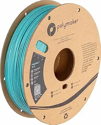 Polymaker Polymaker Polymax Tough PLA 3D Printer Filament 0.75kg Polymaker Teal, 3D Printing PLA Filament, Tougher Than PLA+ 3D Printer Filament, High Impact Strength for Functional Application