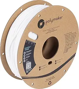 Polymaker Polymaker TPU Filament White, 0.75kg Shore 95A Flexible 3D Printer Filament - PolyFlex TPU95 3D Printing TPU Filament 0.75kg White Soft Flexible Filament