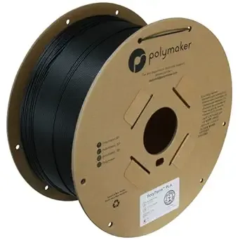 Polymaker Polymaker Matte PLA Filament Matte Charcoal Black 3kg 3D Printing Filament, PolyTerra 3D Printer PLA Filament