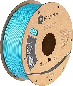 Polymaker Polymaker ABS Filament Light Blue, 1kg 3D Printing Filament, PolyLite ABS 3D Printer Filament, Heat Resistant, Strong & Durable, Dimensional Accuracy +/-
