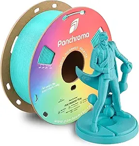 Polymaker Polymaker Panchroma Teal 3D Printer Filament 1kg, Prints Better Than PLA, High Speed Printing, Compatible with Most 3D Printers