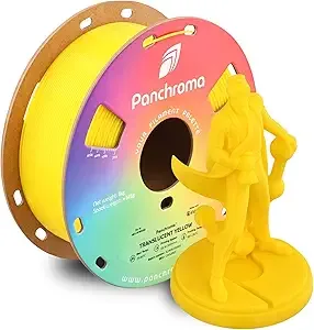 Polymaker Polymaker Panchroma Translucent PLA Filament, Full Spectrum Compatible, Translucent Yellow 3D Printing Filament, 3D Printer PLA Filament, Fit Most FDM 3D Printers, 1kg Spool (2.2lbs)
