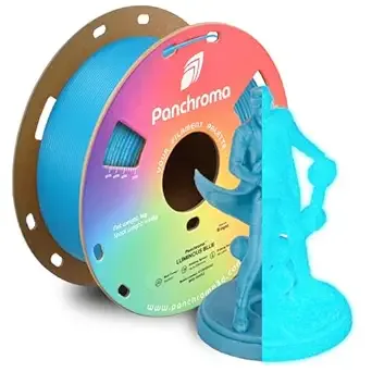 Polymaker Polymaker Panchroma Luminous PLA Filament, Luminous Blue 3D Printing Filament, 3D Printer Filament, Fit Most FDM 3D Printers, 1kg Spool (2.2lbs)