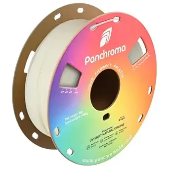 Polymaker Polymaker Panchroma PLA Filament, UV Shift Natural/Orange 3D Printing Filament Color Changing Natural to Orange, 3D Printer PLA Filament, Fit Most FDM 3D Printers, 1kg Spool (2.2lbs)