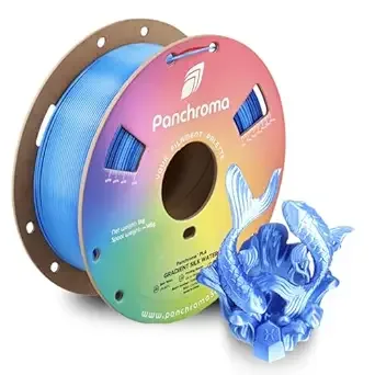 Polymaker Polymaker Panchroma Gradient Silk Water PLA 3D Printing Filament 1kg, Smooth Color Transitions, Shiny Silk Finish, High Speed Printing, Ideal for Home Décor, Toys, Cosplay, Miniatures & Gifts